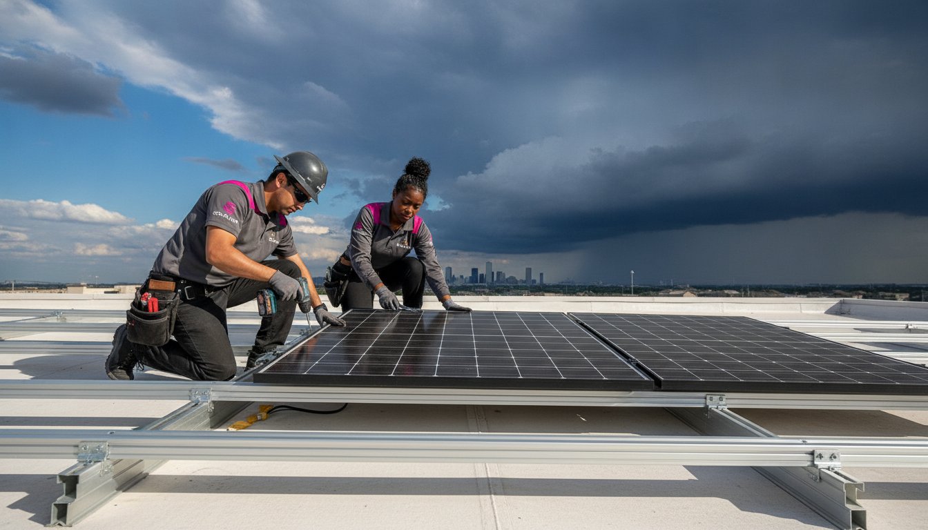 Securing Solar Panels for High Winds: The Houston Resilience Guide (2026)